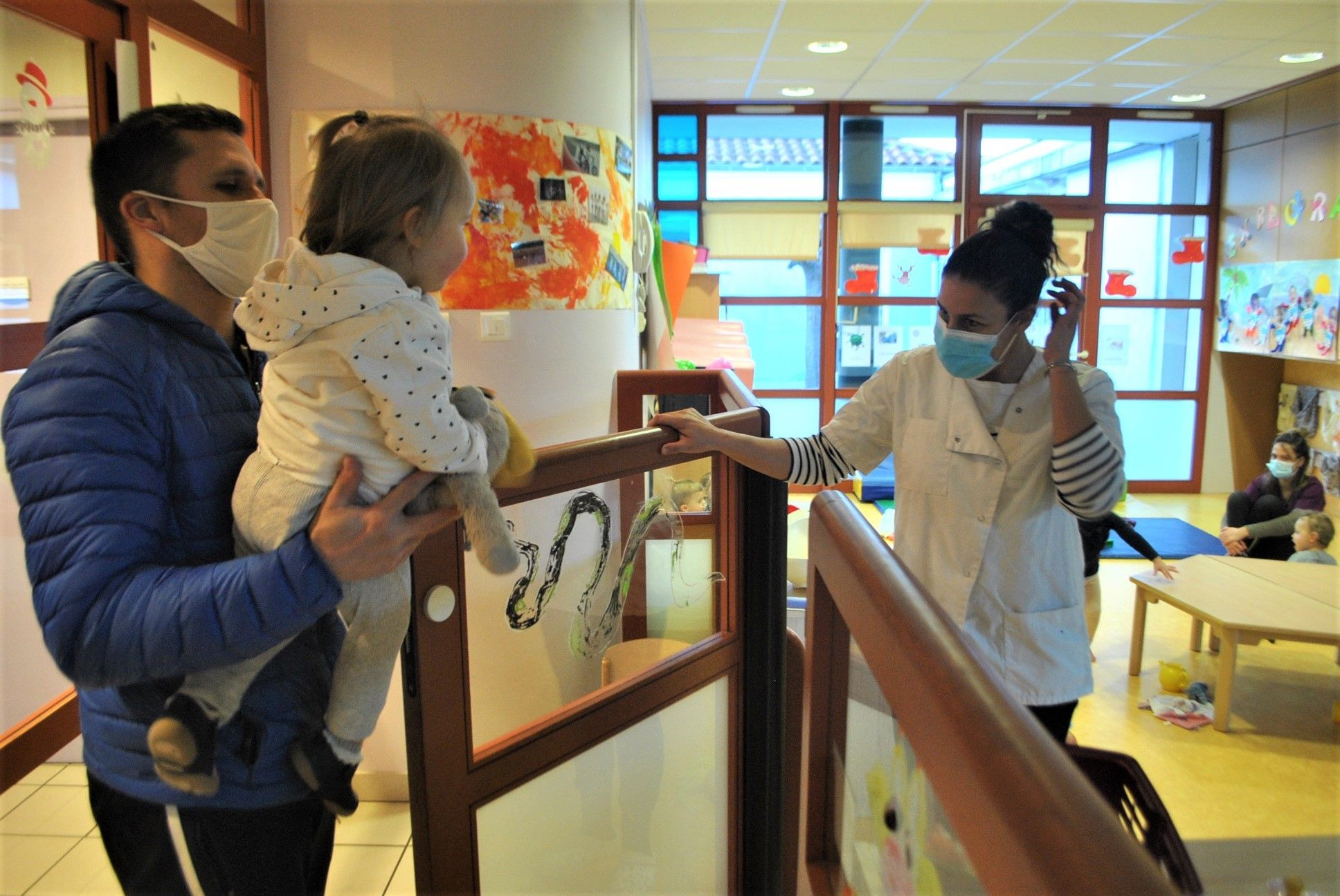 L'arrivée des enfants au multi-accueil collectif