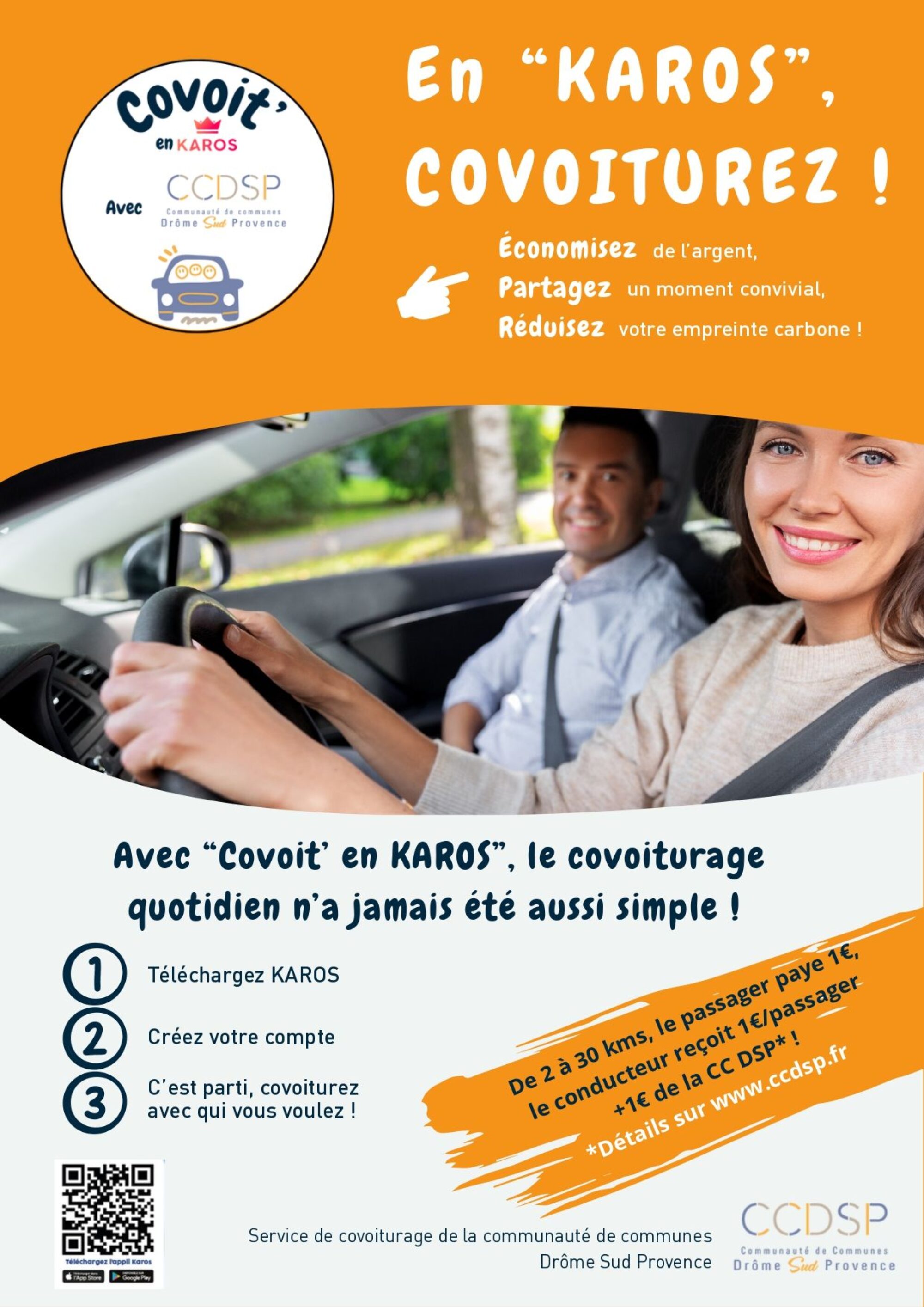 CCDSP covoiturage Karos