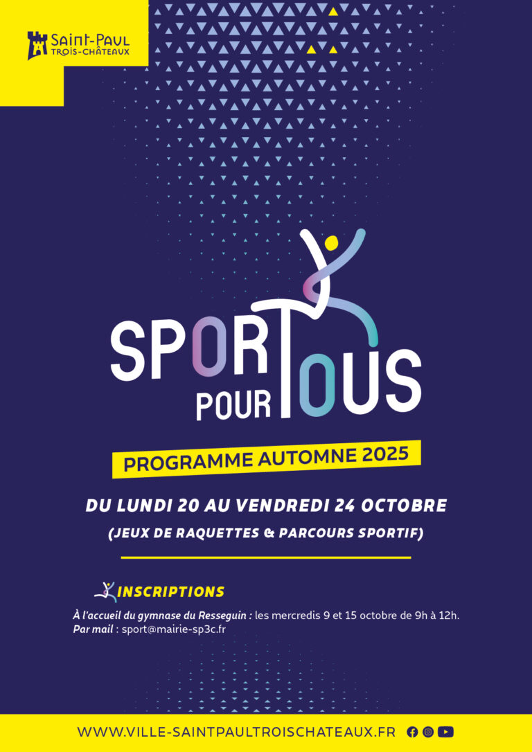 Sport pour tous - affiche automne